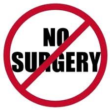 no surgery